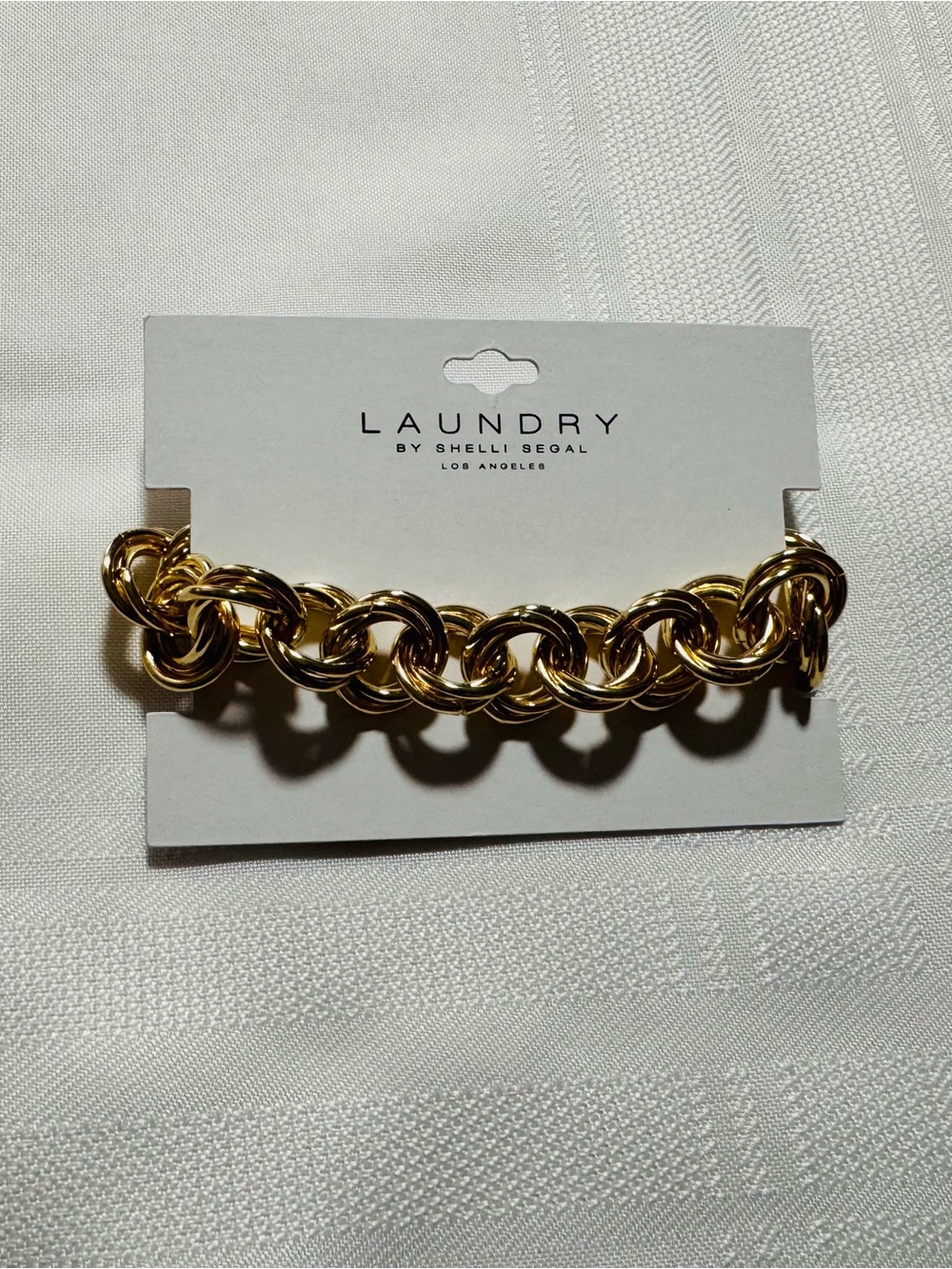 NWT Laundry by Shelli Segal Gold Chain Link Bracelet
